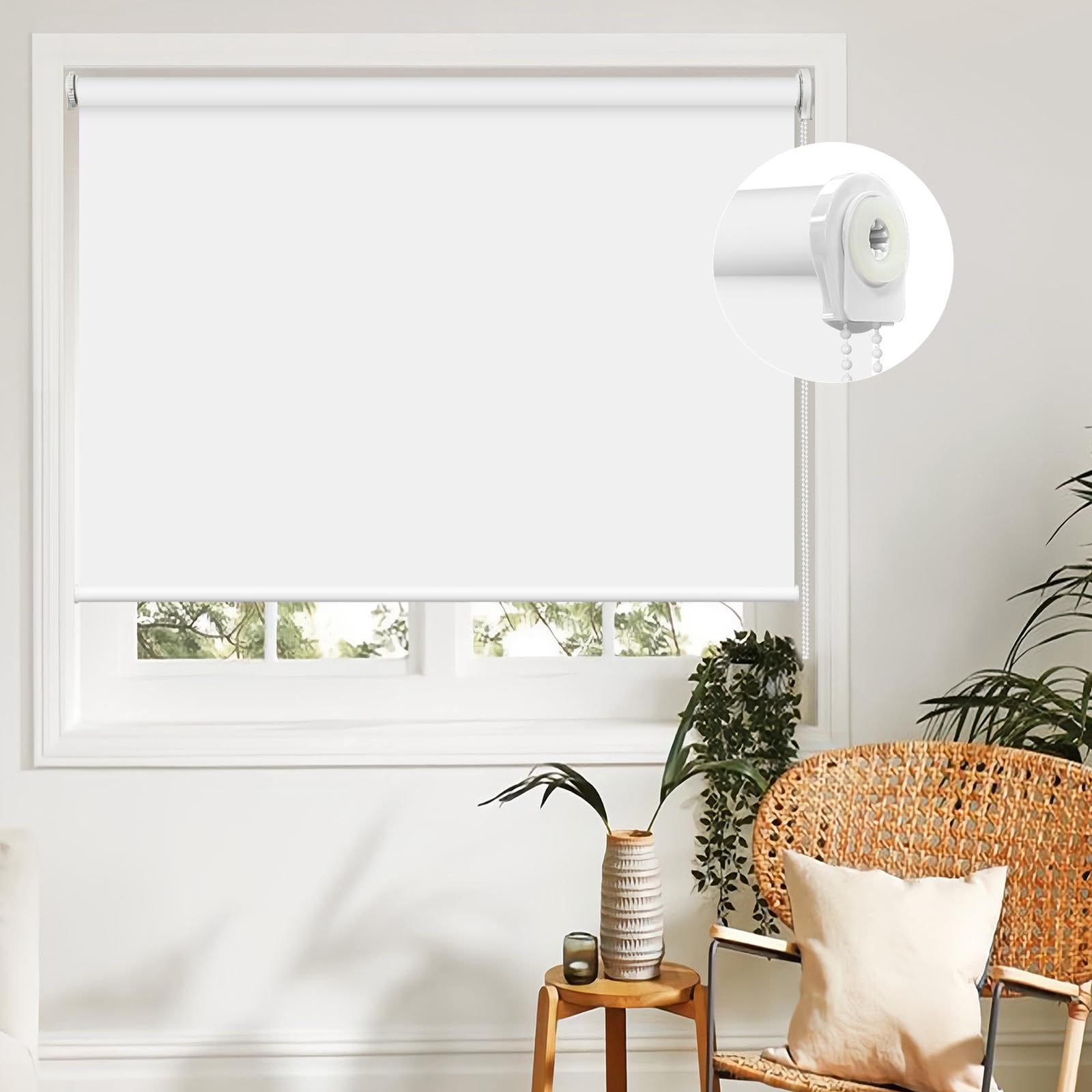 Amazon｜HOCRISSON ロールスクリーン つっぱり式 ロールカーテン 1級